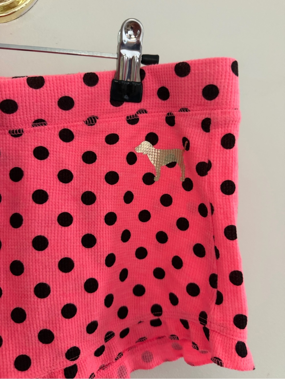 Pink by Victoria Secret Polka Dot Drawstring PJ Shorts - Picture 2 of 6